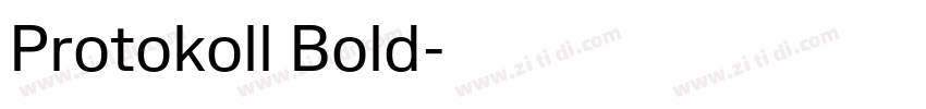 Protokoll Bold字体转换